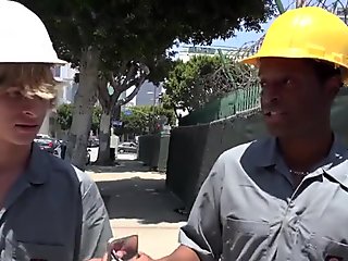 Black worker gets facial